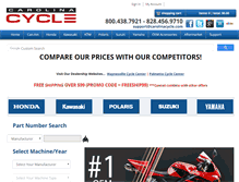 Tablet Screenshot of carolinacycle.com